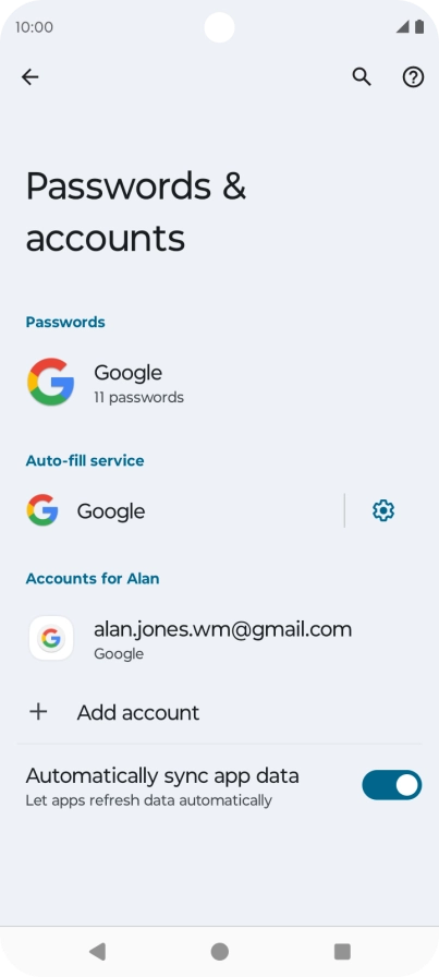 Press the Home key to return to the home screen.