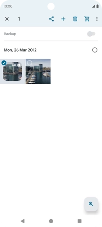 Press the required pictures or videos.