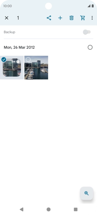 Press the required pictures or videos.