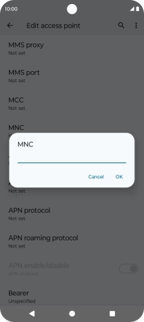 Key in 03 and press OK.