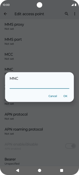 Key in 03 and press OK.