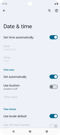 Press the Home key to return to the home screen.