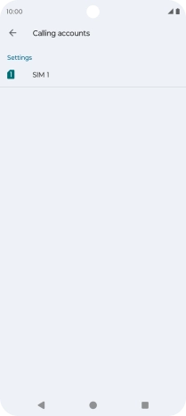 Press the name of the SIM.