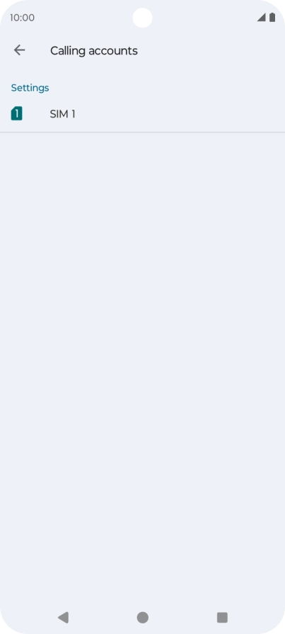 Press the name of the SIM.