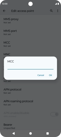 Key in 505 and press OK.