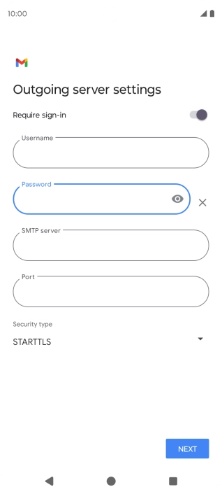 Press the field below 