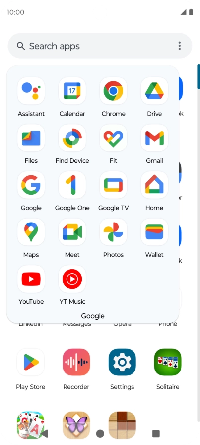 Press Photos and go to the required folder.