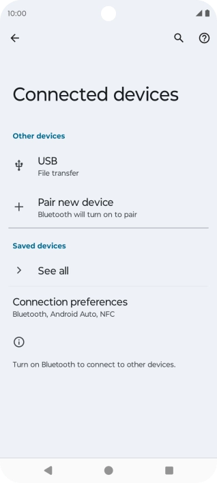 Press Pair new device.