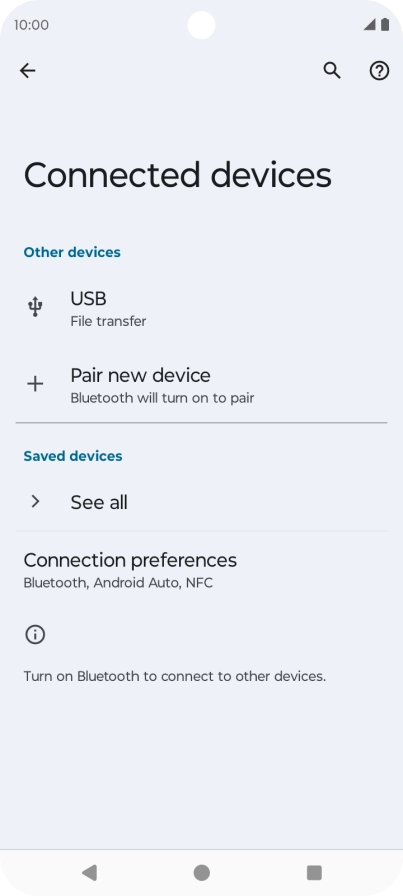 Press Pair new device.