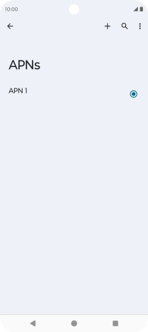 Press the new data connection icon.