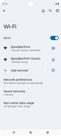 Press the Home key to return to the home screen.