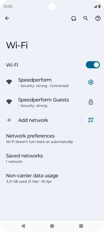 Press the Home key to return to the home screen.
