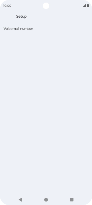 Press Voicemail number.