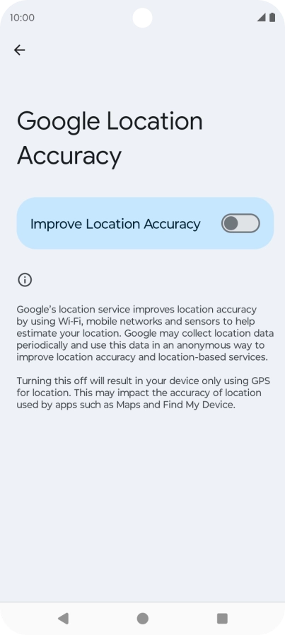 If you press the indicator next to 