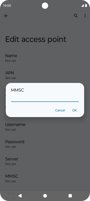 Key in http://pxt.vodafone.net.au/pxtsend and press OK.
