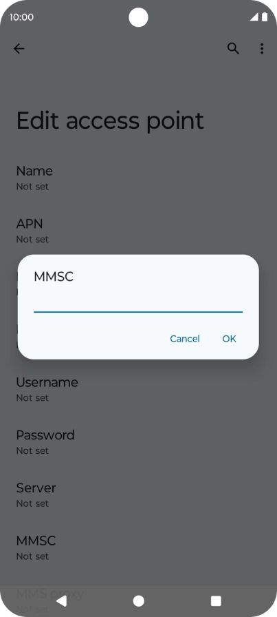 Key in http://pxt.vodafone.net.au/pxtsend and press OK.