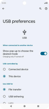 Press File transfer.