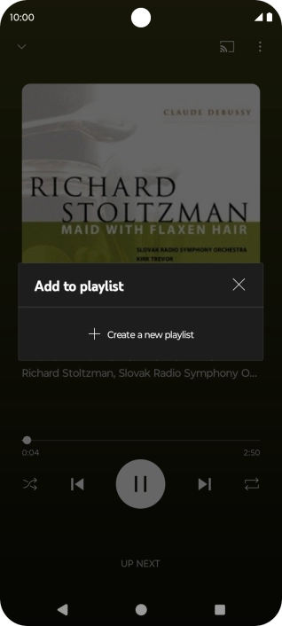 Press Create a new playlist.