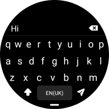 Press the send icon.