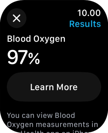 Your result is displayed on the screen.