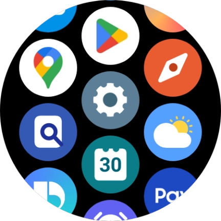 Press the settings icon.