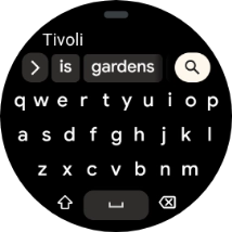 Key in the required destination and press the search icon.