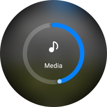 Slide the circle to select the required volume.