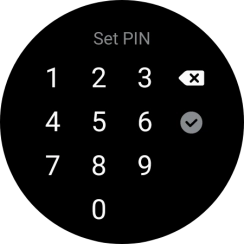 Key in the required PIN and follow the instructions on the screen to create a PIN as lock code.