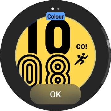 Slide your finger on the screen to change between the different designs. Slide your finger on the screen to change between the different designs.