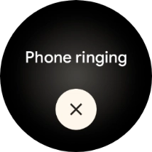 Press the end icon when you've found your phone.