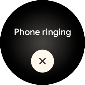 Press the end icon when you've found your phone.