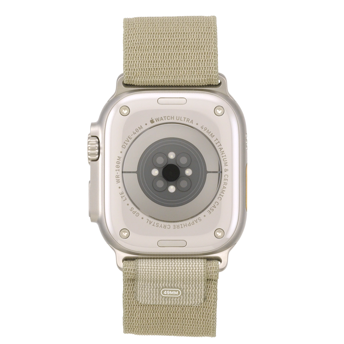 Place the back of your Apple Watch on the magnetic charger allowing it to click into place.