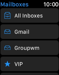 Press the required email account.