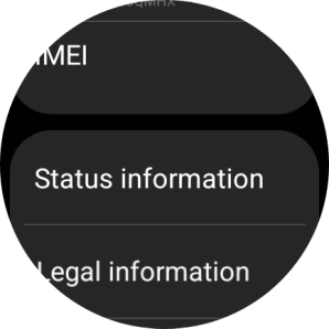 Press Status information.