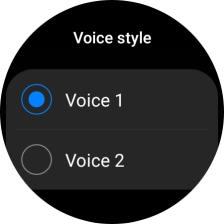 Press the required voice.