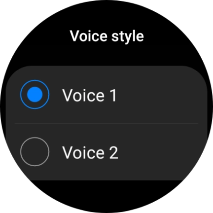 Press the required voice.