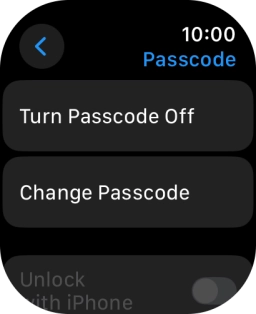 Press Turn Passcode Off and key in the current lock code.