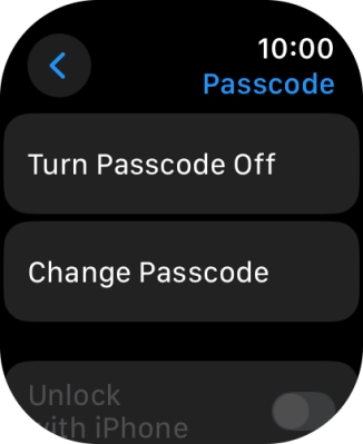 Press Turn Passcode Off and key in the current lock code.