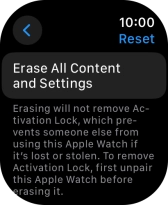 Press Erase All Content and Settings.
