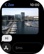 Press SMS. Press SMS.