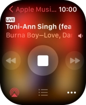 Press arrow left to return to the list.