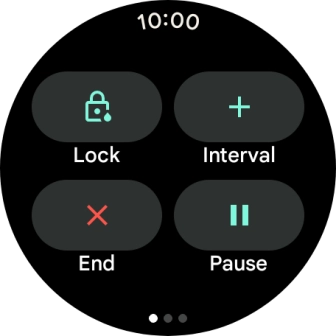 Press Pause to pause activity.