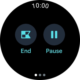 Press Pause to pause activity.