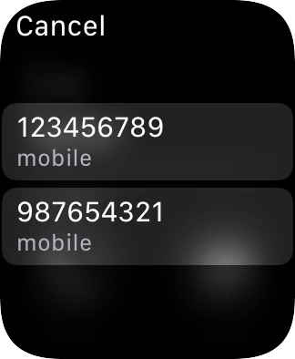 Press the required number.