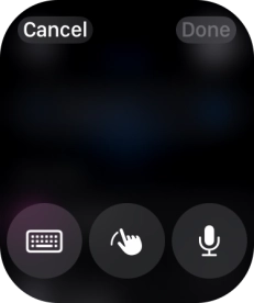 Press the microphone icon to turn on voice input.
