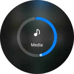 Slide the circle to select the required volume.