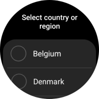 Press the required region. Press the required region.