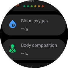 Press Blood oxygen.