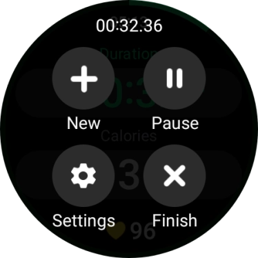 Press Pause to pause activity.