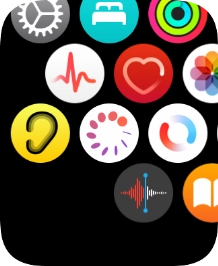 Press the heart rate sensor icon. Press the heart rate sensor icon.